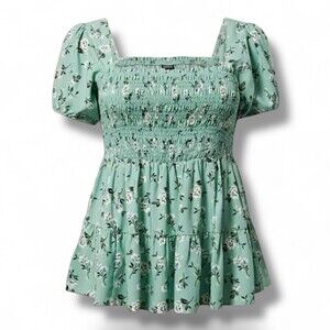 TORRID‎ Smocked Babydoll Top NWT Size 2X